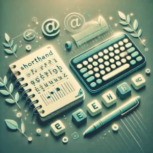 Shorthand and Typing Illustration